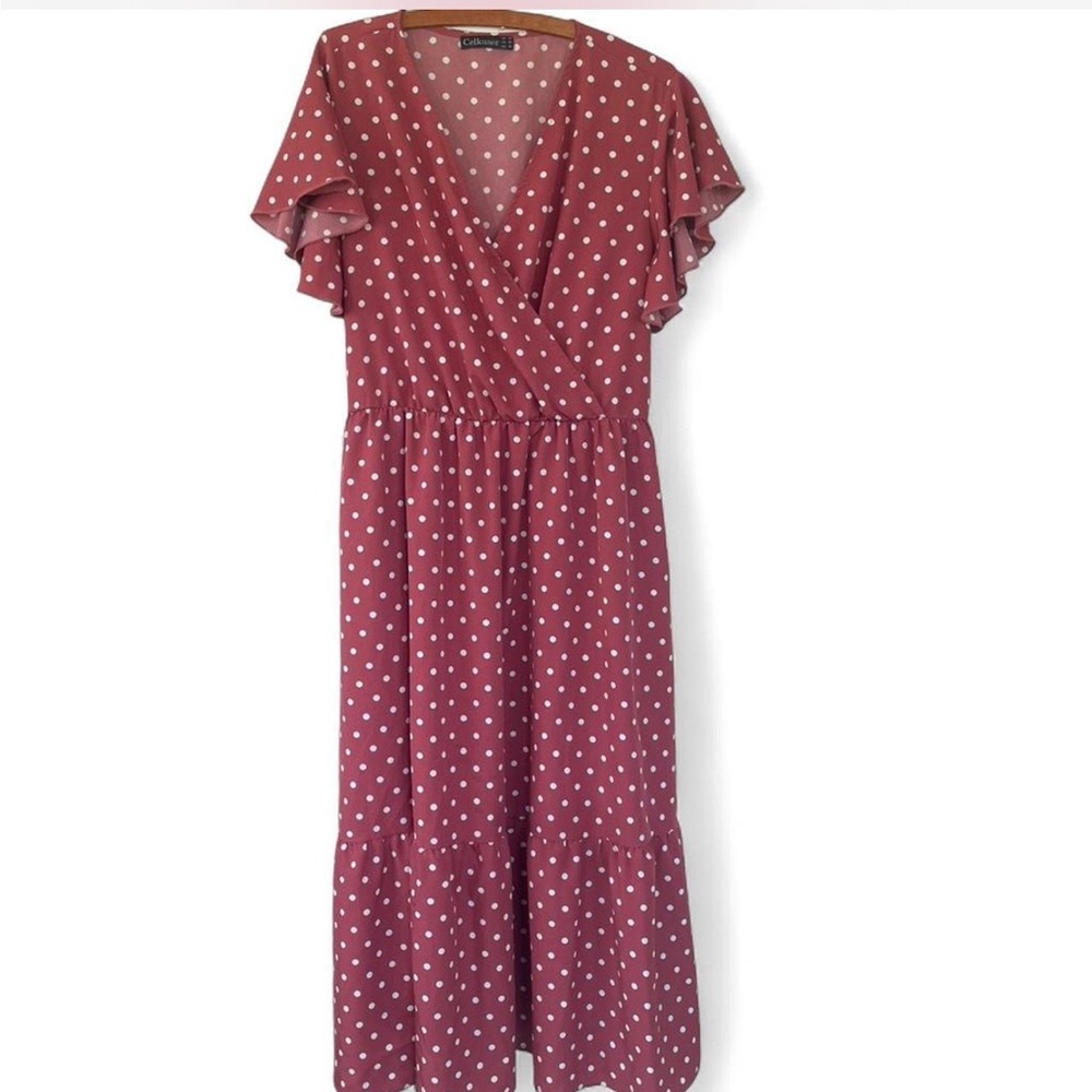 Polka Dot Wrap Dress